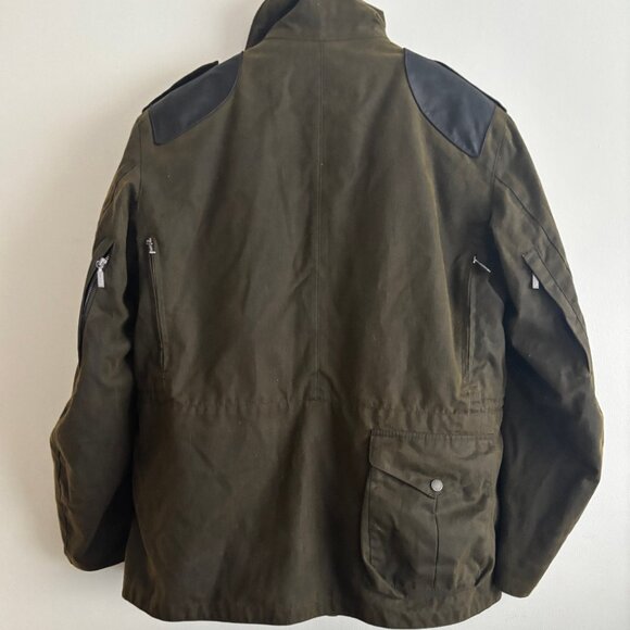 $1500 BNWOT Barbour Supa Corbridge Waxed Cotton Jacket w/ Deep Pile Lining L- XL - Picture 14 of 16